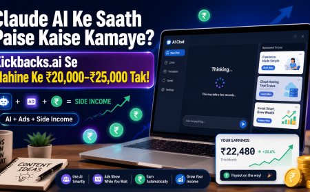 Claude AI Ke Saath Paise Kaise Kamaye? Kickbacks.ai Se Mahine Ke ₹20,000–₹25,000 Tak!