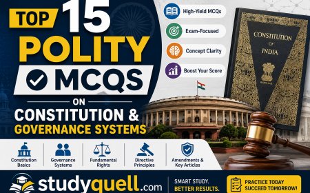 Top 15 Polity MCQs on Constitution & Governance Systems